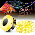 Miniatyrbillede 2 af 5: Camping String Lights, 3 i 1 Solcelledrevet Campinglys, Lommelygte, 3600mAh Bærbar Oplader, 32,8FT S