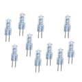 10 stk. Super Bright G4 6V 10w Wolfram Halogen Base Pære Lampe Lys