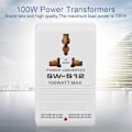 Miniatyrbilde 2 av 4: Reiseadapter for spenningskonvertering, spenningskonverteringstransformatorregulator 100w 110v/120v til 220v/240v Reiseadapter