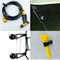 Pikkukuva 2 / 5: 25 kpl, 15 cm:n sidonta, minbungee-naru, sopii telttoihin, pressuihin, laukkuihin, trampoliineihin jne.