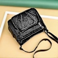 Miniatyrbillede 3 af 5: Dame Skuldertasker Lammeskind Ægte Læder Messenger Taske Dame Skulder Crossbody Taske