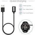 Miniatyrbilde 2 av 5: Lader Kompatibel Med Suunto 9, D5, Spartan Ultra Hr, Spartan Sport Wrist Hr, Eon Core - Magnetisk Usb Ladekabel 100cm 12