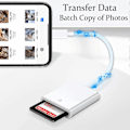 Miniatyrbillede 2 af 5: Apple Lightning til SD-kort Kamera Læser Adapter: Universel Kompatibilitet, Hukommelseskort Adapter til iPhone, iPad - Tovejs Overførsel &amp; Plug and Play