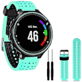 Miniatyrbillede 5 af 5: Udskiftning af silikoneurrem til Gar-min Forerunner 220 735 Approach S20 S5 S6 Black-White