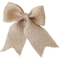 Miniatyrbilde 1 av 5: 10 stk. Burlap Sløyfer Sløyfe Ornamenter Håndlagde Rustikke Sløyfer Bryllupsdekor Sløyfer