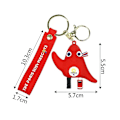 Miniatyrbillede 2 af 5: Olympisk Phrygisk nøglering - Officiel maskot for de olympiske lege i Paris 2024 - Souvenir nøglering i form af en rød phrygisk hat - PARIS 2024 Olympi