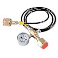 Miniatyrbilde 2 av 5: Argon Co2 Fyllingstasjon Ladeadapter Til Små Sveisebeholdere, Med 1,5 Meter Myk Slange 250bar-xdd
