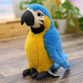 Miniatyrbilde 1 av 5: 25cm naturtro Parrot plysj leker myk simulering Psittacidae Ara utstoppede leketøy søte ville dyr fugler dukker barn barn gave Blue