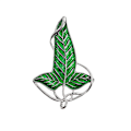 Pikkukuva 2 / 2: Noble Collection Fairy Leaf -rintakoru - 7 cm (2,8 tuumaa) Korukoru Emalirintakoru 12