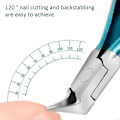 Miniatyrbild 5 av 5: Nagelklippare för tår, tånageltrimmer, nagelklippare för tjocka naglar eller inåtväxta tånaglar, rostfritt stål, vassa pedikyrnagelklippare