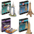 Miniatyrbilde 2 av 5: 3D-papirpusles verdensberømte bygninger Tower Bridge Jigsaw-samlet modellhåndverk DIY pedagogiske leker for barn voksne gaver