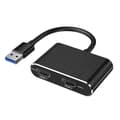 USB 3.0 til Dual HDMI-adapter for ekstern video - Støtter kun Windows 12