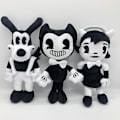 Pikkukuva 2 / 5: Söpö Bendy and the Ink Machine Boris -toimintahahmo, plussilelu, täytetty nukke, lasten lahja
