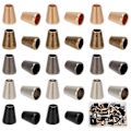 Miniatyrbilde 1 av 5: 5 farger 60 stk. Snorstopper i sinklegering, konisk snor, taulås, hettegenser, snorerstatning, snorlås i metall, taustrammer for snor, klær