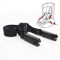 Miniatyrbilde 1 av 5: Generell Isofix-stropp for barneseter, Ltuikhq Isofix-belte med ett knapps trykk Myk polyester Svart 5,25 fot Tåler 15000n spenning