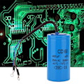 Miniatyrbilde 4 av 4: Cd60 Startkondensator med ledning 250v AC 400uf 50/60hz for motor luftkompressor LANG