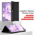 Miniatyrbilde 2 av 4: For Huawei Mate Xs 2 Lær Støtsikkert Telefondeksel Med Holder