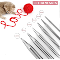 Miniatyrbild 3 av 5: 6 stycken cirkulära sticknålar i rostfritt stål, set med 10 mm, 8 mm, 6 mm, 5 mm, 4 mm, 3 mm diameter, dubbla spetsar, metallsticknålar för att göra tröjor