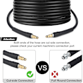 Miniatyrbillede 2 af 5: 10m trykslange til højtryksrenser til Karcher K-serie højtryksrenser K2 K3 K4 K5 K6 K7 Click Plug Quick Connector(10)