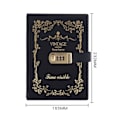 Miniatyrbillede 3 af 5: A5 Simpel kunstnerisk retro manuel kodeordsbog dagbog notesbog sort