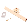 Miniatyrbild 4 av 5: Metallås Vridlås Twist Lock För DIY Handväska Plånbok Lås Omkopplare Beslag