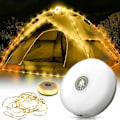Miniatyrbilde 1 av 4: Vanntett LED-lyslenke for utendørs, Bærbar sammenleggbar lysstripe, IP44 Vanntett Campinglyslenke, Inntrekkbare LED-teltlys for