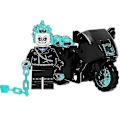 Miniatyrbillede 3 af 5: 8 stk. Ghost Rider Sæt Byggeklodser Legetøj Til Børn Voksne Jule Hjemkomst Gave