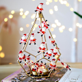Miniatyrbild 3 av 5: Jultomte 2m 20led ljusslinga Hem juldekoration Julgran prydnader 2022 Navidad Barn presenter Nyår 2023