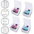 Miniatyrbilde 1 av 5: 4 stk. Rulle Digital Undervisningsstempel, gjenbrukbar Matematisk Læring Leker for Addisjon Subtraksjon Multiplikasjon Divisjon  (xq)