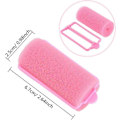 Miniatyrbillede 2 af 5: 30 Stykker Skum Svamp Hårruller Pink Curlers Bløde Svamp Hårruller Styling Værktøjer Skader Ikke Hårfrisuren til Kvinder og DIY Børn (25mm)