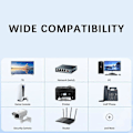 Miniatyrbilde 3 av 5: Ethernet-adapter for Starlink Gen 2, satellittinternettadapter for rektangulær parabol, kompatibel med Starlink Gen V2, ekstern nettverksadapter
