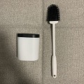 Miniatyrbillede 1 af 4: Anti-dryp fladt silikone toiletbørste vægmonteret fladt silikone toiletbørste nem at rengøre hvid