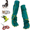 Miniatyrbillede 1 af 5: Bidresistente handsker til håndtering af dyr, 60 cm/24 tommer svejsehandsker til havearbejde, hundetræning, bidresistente fodringshandsker