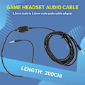 Miniatyrbilde 4 av 5: for Logitech G433 G233 GPRO X Universal Spillheadset Lydkabel 2M