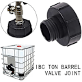 Miniatyrbild 4 av 5: IBC-tankadapter Slangkran Koppling DN80 3 Tum S100x8 100 mm Grovt Gänga till 2 Tum S60x6 60 mm Vattenlagringstankkran IBC-tankkopplingar Gänga C