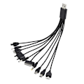 Miniatyrbillede 2 af 5: 1 stk. 10 i 1 multifunktionel oplader USB-kabler til iPod Motorola Nokia Samsung Lg Sony Ericsson forbrugerelektronik datakabler