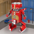Miniatyrbilde 5 av 5: Modell leketøy Coke bokser design Foreldre-barn interaksjon pedagogisk leketøy Robot kriger modell deformasjon leketøy gutter gaver Red
