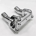 Miniatyrbilde 5 av 5: 3-1/2 Tommers Pullback Styreforhøyere & Toppklemme Sett for Dyna Softail Fat Boy