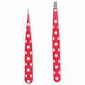 Miniatyrbillede 1 af 5: Realove 2 stk. Pro Polka Dot Rustfrit Stål Hårfjerning Øjenbryn Pincet Makeup Værktøj