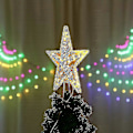 Miniatyrbild 4 av 5: Julgrans Topp Med 10 LED-lampor Och Strömkabel - Upplyst Julgrans Topp I Varmvitt - Julgransstjärna Topp