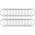 Miniatyrbilde 1 av 5: 100 stk, 1 tommers nøkkelring, åpen nøkkelring, metall nøkkelring, flat ring for husholdning, bilnøkkelring