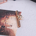 Miniatyrbild 2 av 5: Metallås Vridlås Twist Lock För DIY Handväska Plånbok Lås Omkopplare Beslag