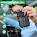Pikkukuva 5 / 5: Hiilikuidusta valmistettu RFID- ja sähkömagneettinen suojapussi avaimille, matkapuhelimille ja auton avaimille