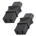 Miniatyrbillede 1 af 5: 2 stk. 2-polet IEC 320 C8 Han til IEC 320 C9 Hun AC Adapter 6A/250V Industriel Strømkonverter