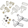 Miniatyrbild 1 av 5: 6 Set Overallspännen, Metalliska Suspender Spännen, 38mm Overall Suspenders Dungaree Spännen Och Knappar För Bib Byxor