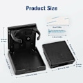 Miniatyrbillede 2 af 5: 2X Justerbar Kopholder, Foldbar Dåseholder, Flaskeholder, Kopholder, Sort, Båd, Bil
