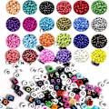 Miniatyrbilde 3 av 5: Perle Smykkeproduksjonssett 5000 stk 4mm Glass Alfabetperler DIY Armbånd Smykke Håndverk