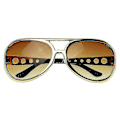 Pikkukuva 1 / 2: 2023 Uusi Suuri Elvis King Of Rock Rock Roll Tcb Aviator Aurinkolasit Wanke