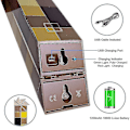Miniatyrbild 3 av 5: Minecraft Game Peripheral Torch Lamp, 11 tum LED-nattlampa, uppladdningsbar nattdukslampa, för kostym Cosplay, barnrums spelrum inredning