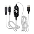 Miniatyrbillede 1 af 5: USB til MIDI 5-Pin Kabel Konverter 2 i 1 til PC Lyd Output Redigering til Klaver Elektroniske Musikinstrumenter